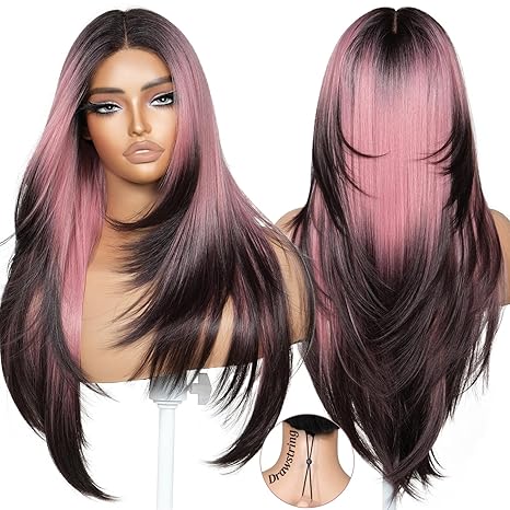 Ombre smoky pink