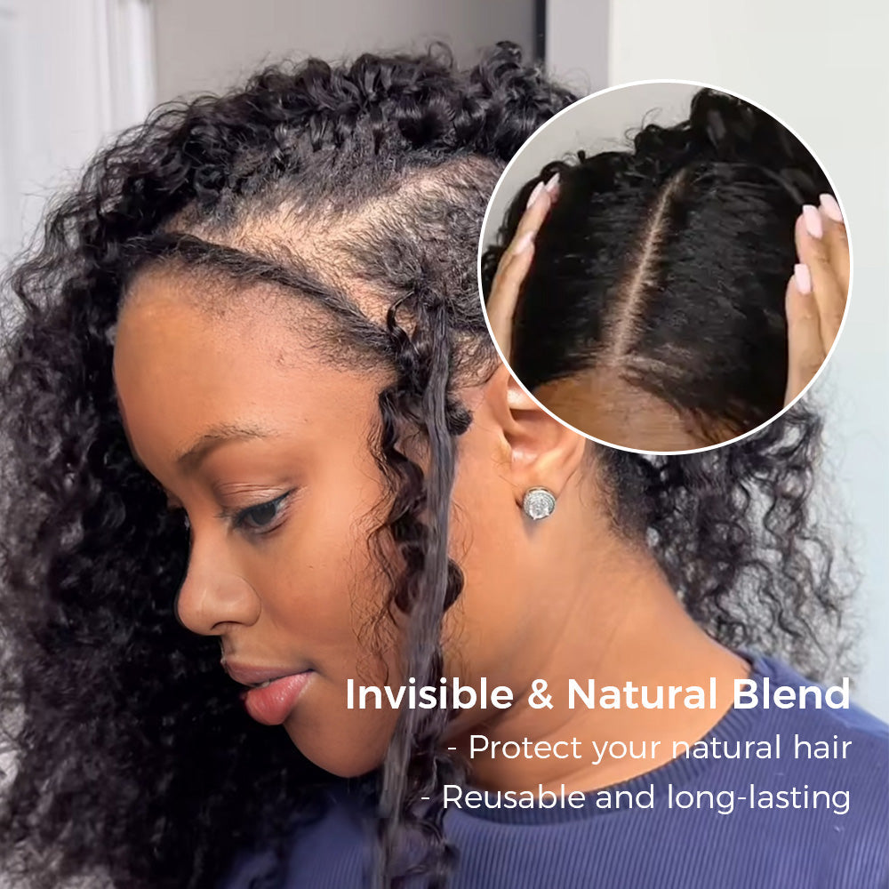 Seamless Crochet Human Hair – Natural Blend, Fast Install & Full Coverage 🤍
