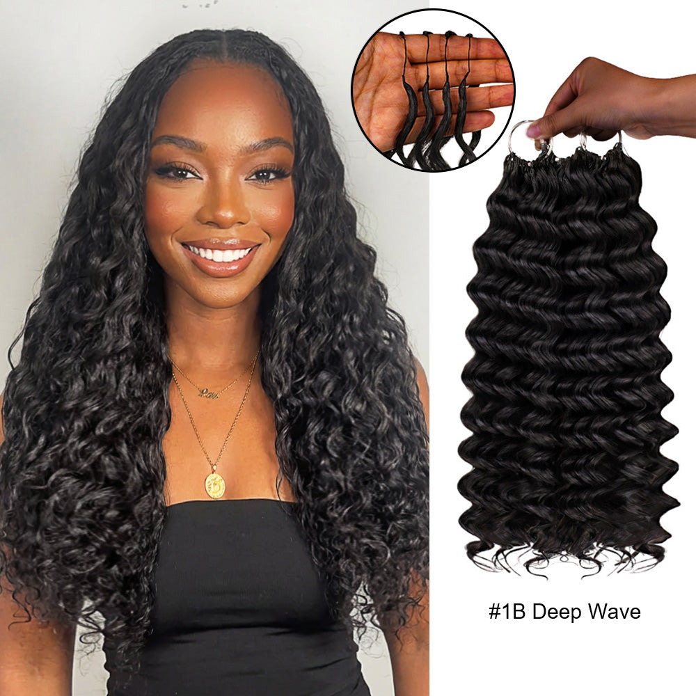 Seamless Crochet Human Hair – Natural Blend, Fast Install & Full Coverage 🤍